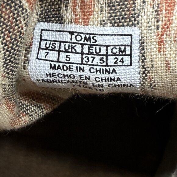 Toms Bootie Womens Size 7 Suede Taupe Wedge Heels Shoes - Picture 6 of 7